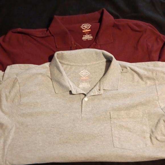 2- men's St. John's Bay one pocket quick dri polo shirts - Picture 1 of 7